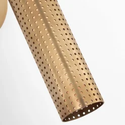 Wall<Kelly Wearstler precision 12" articulating sconce ANTIQUEBURNISHEDBRASSWITHWHITEGLASS