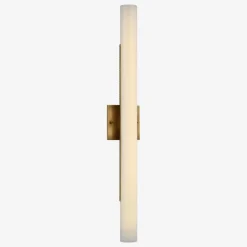Wall<Kelly Wearstler precision 28" bath light ANTIQUEBURNISHEDBRASS