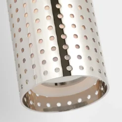 Wall<Kelly Wearstler precision 18" bullet sconce POLISHEDNICKELWITHWHITEGLASS