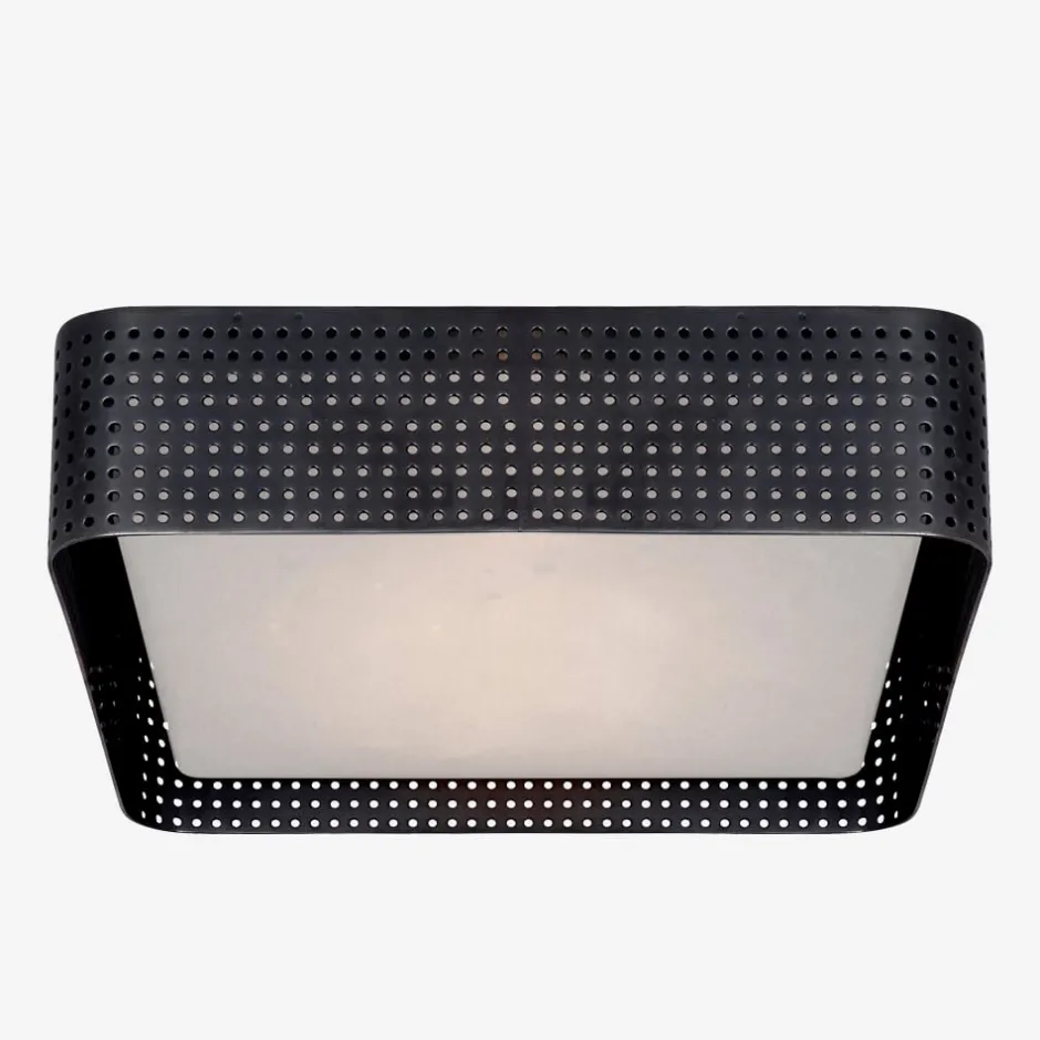 Flush Mounts<Kelly Wearstler precision large flush mount - bronze BRONZEWITHCLOUDEDGLASS