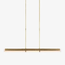 Chandeliers<Kelly Wearstler precision linear chandelier ANTIQUEBURNISHEDBRASS