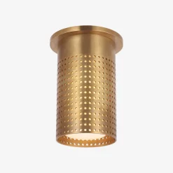Flush Mounts<Kelly Wearstler precision short monopoint flush mount ANTIQUE-BURNISHEDBRASS