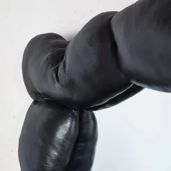 Mirrors<Kelly Wearstler puffy mirror INKYBLACK