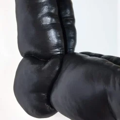 Mirrors<Kelly Wearstler puffy mirror INKYBLACK