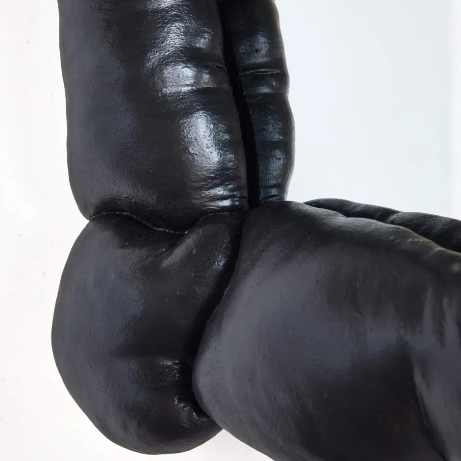 Mirrors<Kelly Wearstler puffy mirror INKYBLACK