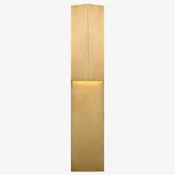 Wall|Outdoor<Kelly Wearstler rega 24" folded sconce ANTIQUEBURNISHEDBRASS