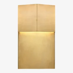 Wall|Outdoor<Kelly Wearstler rega 12" wide sconce ANTIQUEBURNISHEDBRASS