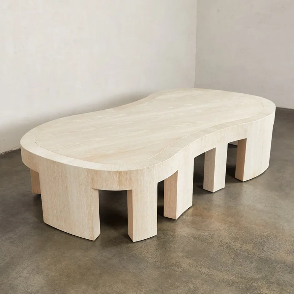 Coffee Tables<Kelly Wearstler rhodes coffee table VENEERBLEACHEDOAK