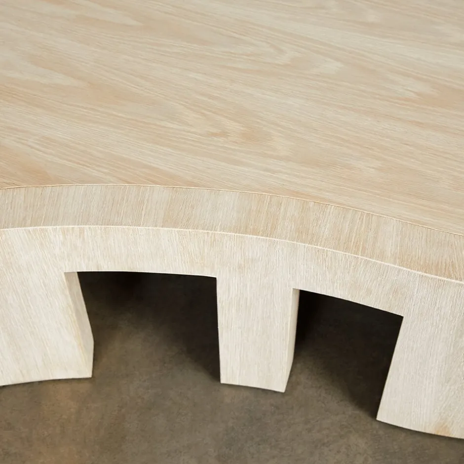 Coffee Tables<Kelly Wearstler rhodes coffee table VENEERBLEACHEDOAK