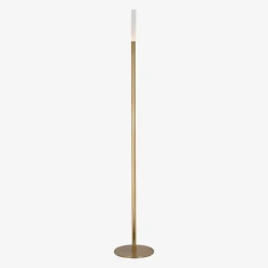 Floor<Kelly Wearstler rousseau 60" floor lamp ANTIQUE-BURNISHEDBRASSWITHETCHEDCRYSTAL