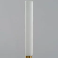 Floor<Kelly Wearstler rousseau 60" floor lamp ANTIQUE-BURNISHEDBRASSWITHETCHEDCRYSTAL