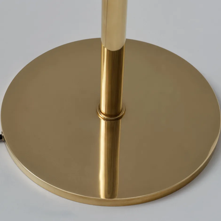 Floor<Kelly Wearstler rousseau 60" floor lamp ANTIQUE-BURNISHEDBRASSWITHETCHEDCRYSTAL