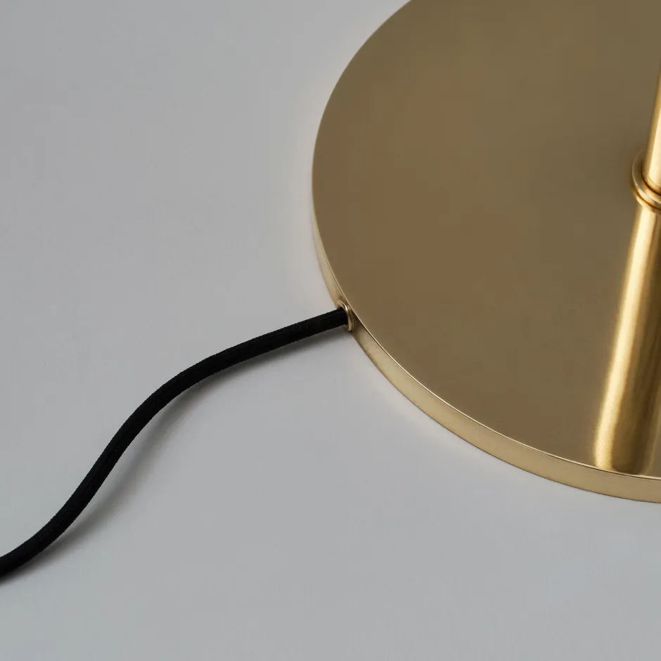 Floor<Kelly Wearstler rousseau 60" floor lamp ANTIQUE-BURNISHEDBRASSWITHETCHEDCRYSTAL