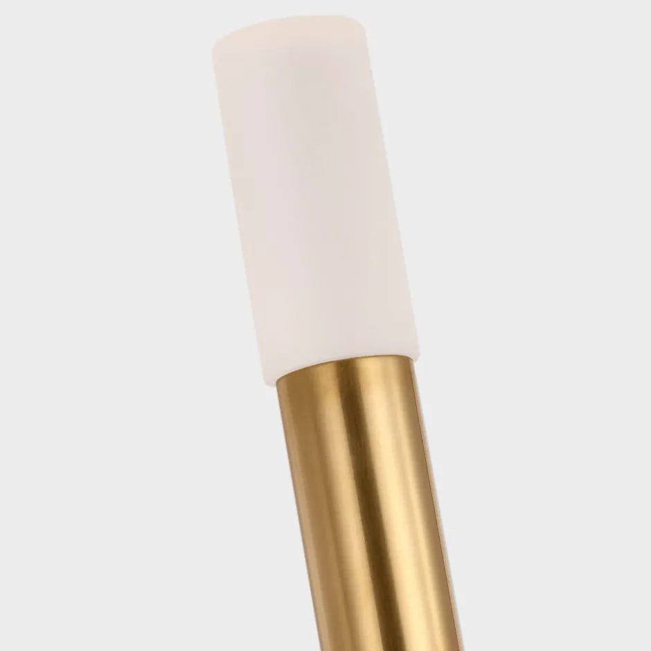 Table|Portables<Kelly Wearstler rousseau 10" rechargeable accent lamp ANTIQUE-BURNISHEDBRASSWITHETCHEDCRYSTAL