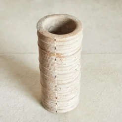 Entertaining|Vases<Kelly Wearstler stacked vase TRAVERTINE