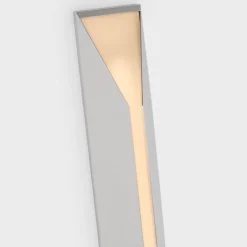 Wall<Kelly Wearstler stretto 24" sconce POLISHEDNICKELWITHWHITEGLASS