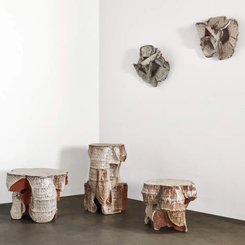 Art & Sculpture<Kelly Wearstler terra wall piece ii AQUAMARINE