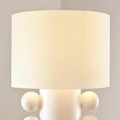 Table<Kelly Wearstler tiglia low table lamp PLASTERWHITE