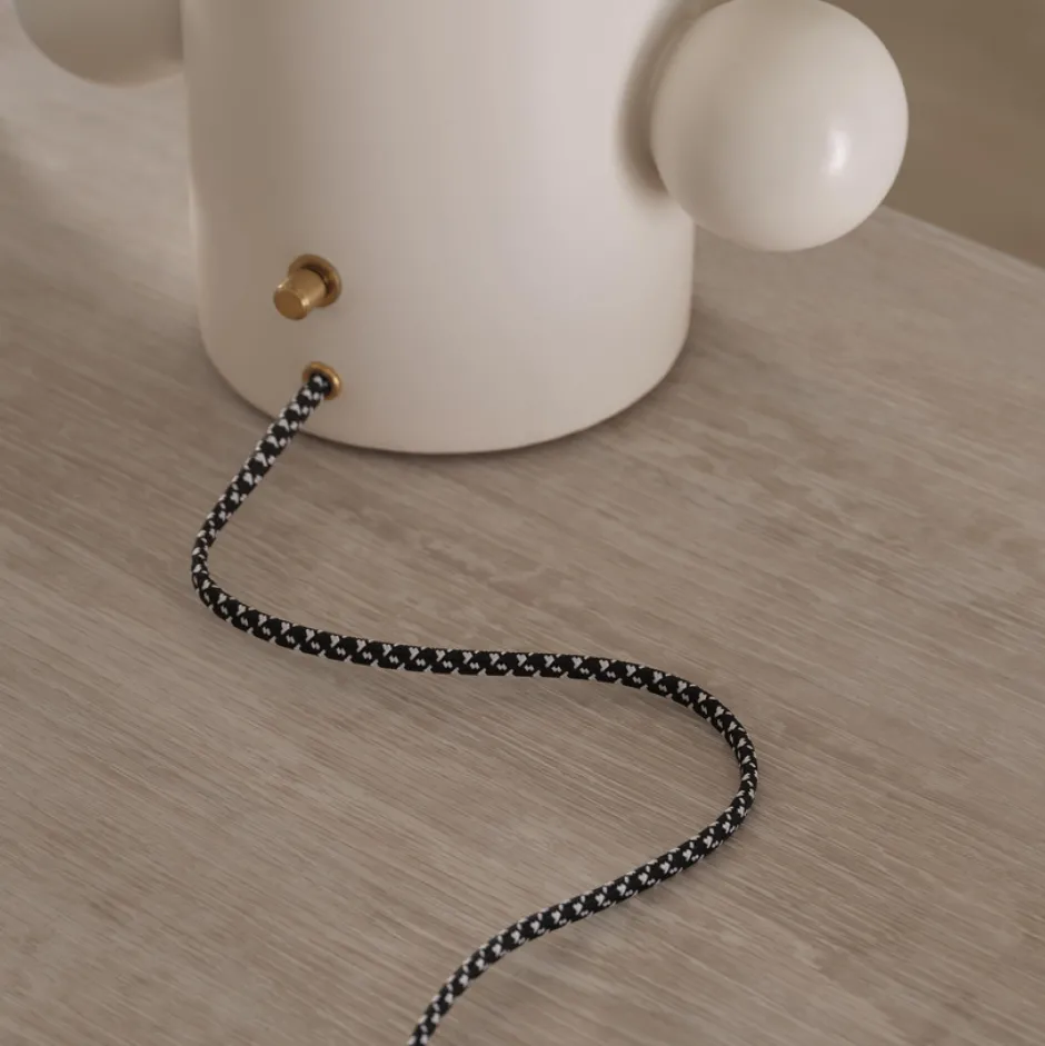 Table<Kelly Wearstler tiglia low table lamp PLASTERWHITE