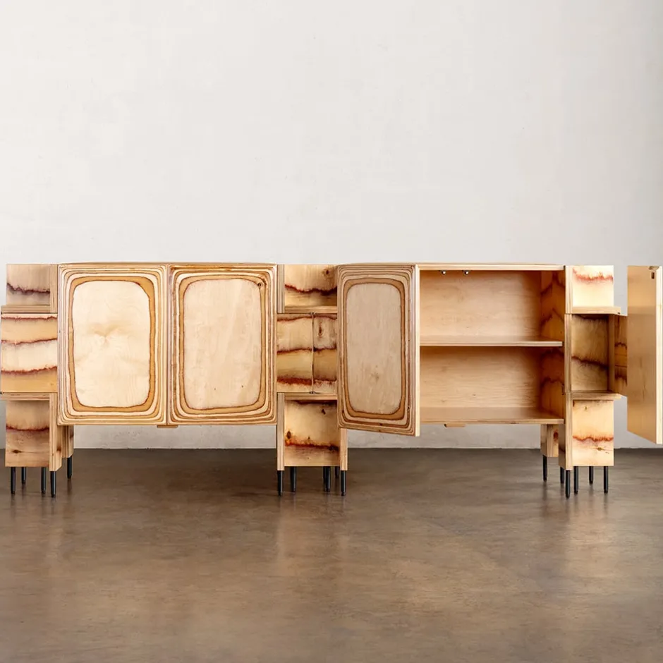Consoles & Storage<Kelly Wearstler trancas credenza BIRCHPLYWOOD