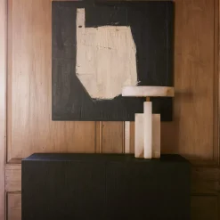 Table<Kelly Wearstler trancas medium table lamp ALABASTER