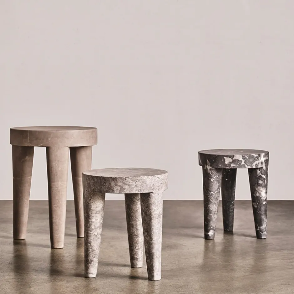 Side Tables<Kelly Wearstler tribute side table LIGHTSMOKE