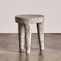Ottomans & Stools|Side Tables<Kelly Wearstler tribute stool large CLOUDLATTE