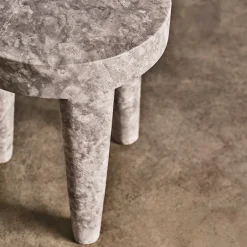 Ottomans & Stools|Side Tables<Kelly Wearstler tribute stool large CLOUDLATTE