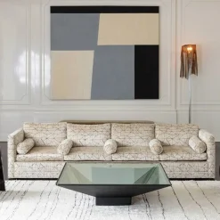 Sofas<Kelly Wearstler tuxedo sofa