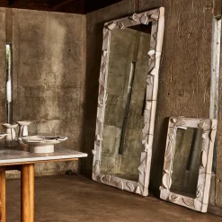 Mirrors<Kelly Wearstler wall mirror FROSTEDFLAX