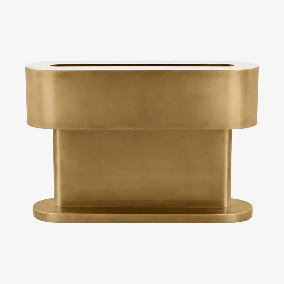 Table<Kelly Wearstler wyllis small table lamp NATURALBRASS