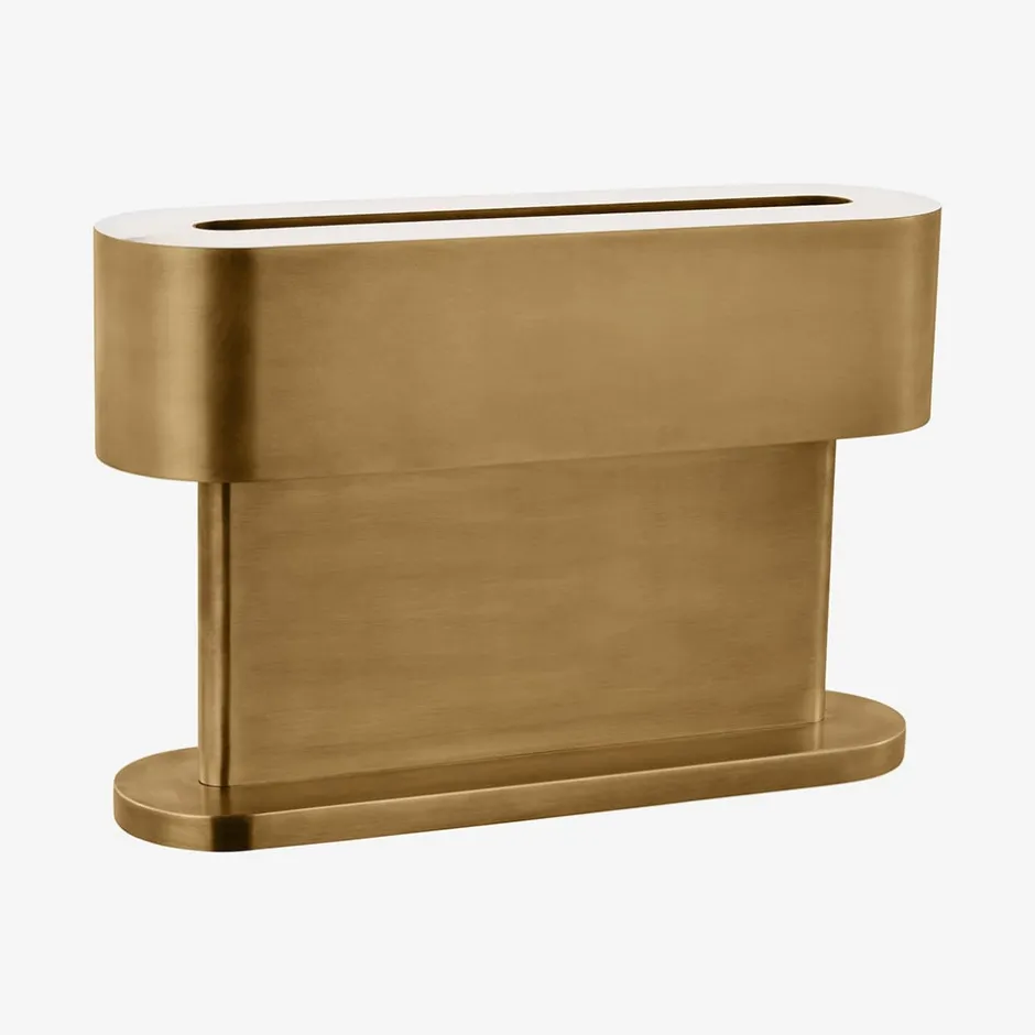 Table<Kelly Wearstler wyllis small table lamp NATURALBRASS