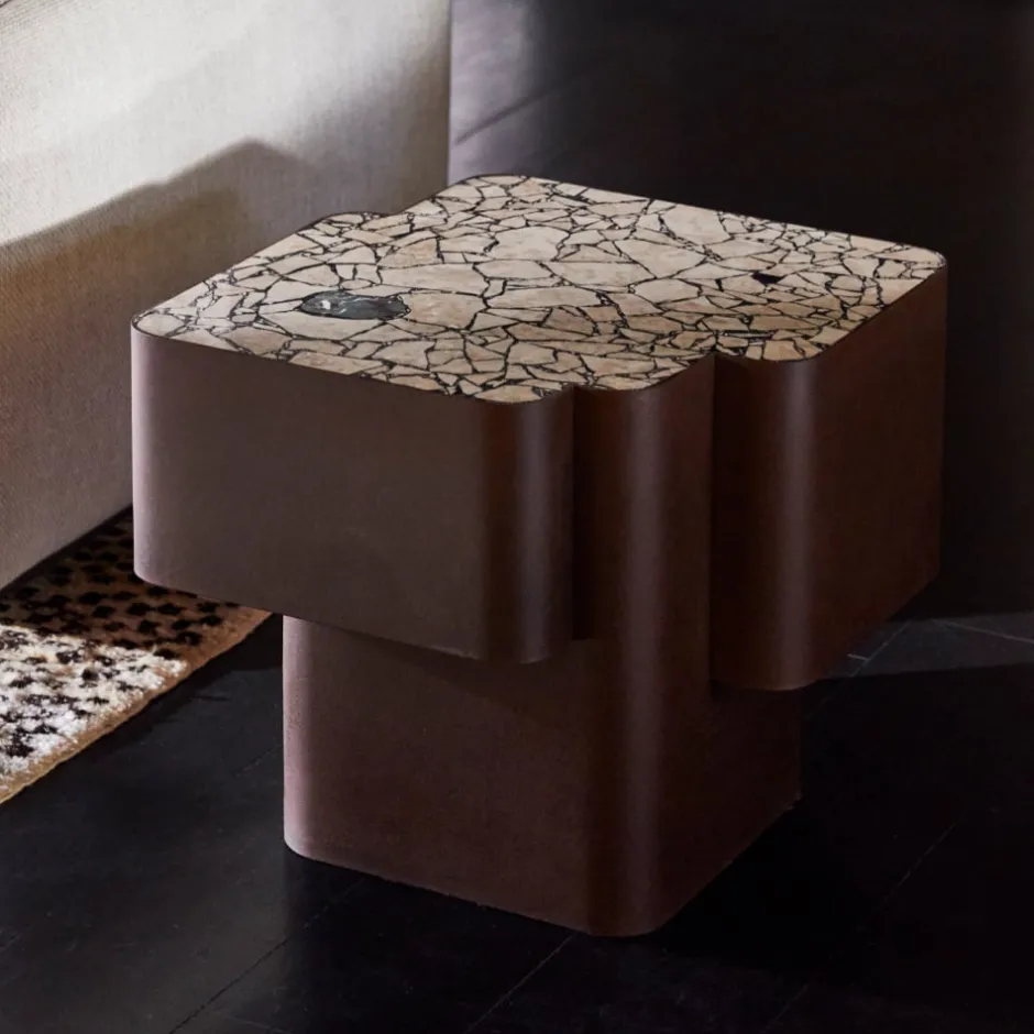 Side Tables<Kelly Wearstler xenolith - side table ECRU