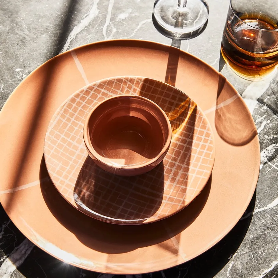 Zuma Collection|Dinnerware<Kelly Wearstler zuma 7" plate, set of 4 SIENNA