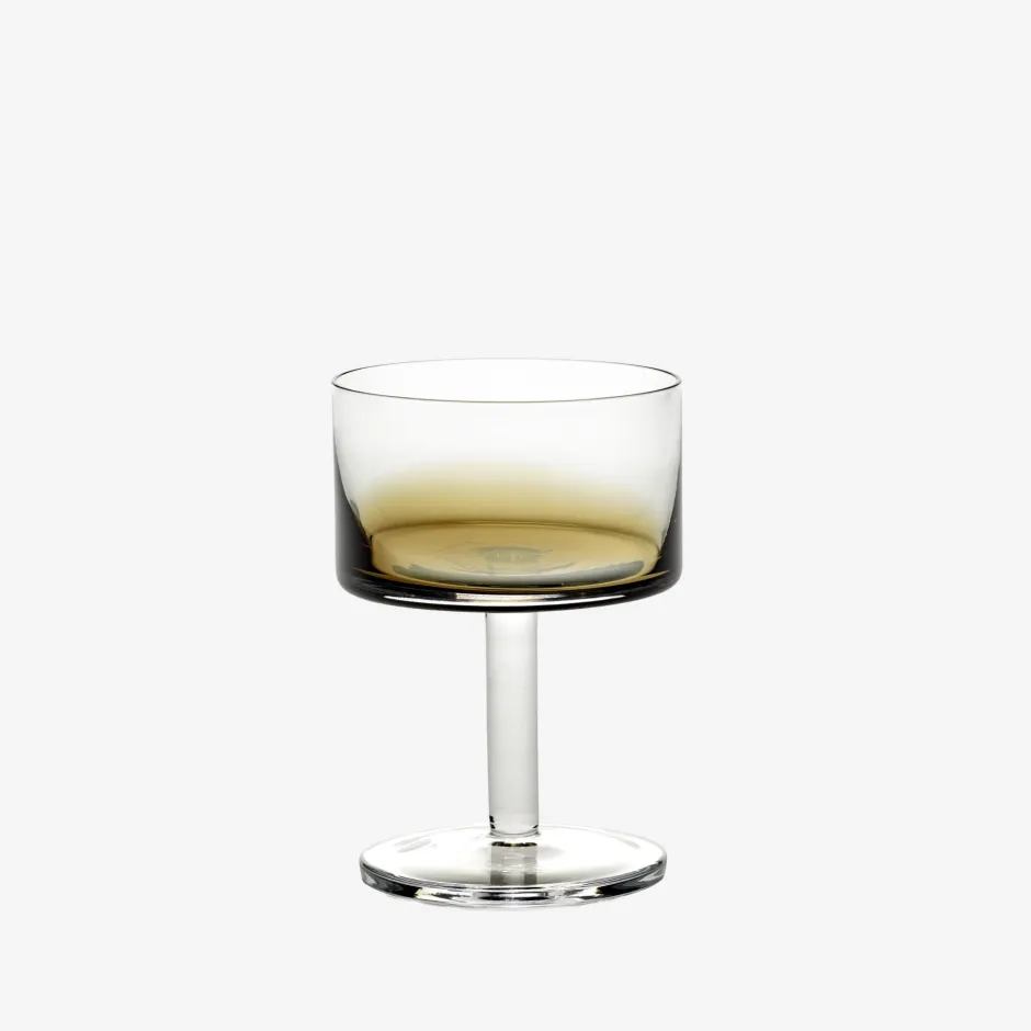 Entertaining|Zuma Collection<Kelly Wearstler zuma champagne coupe, set of 4 STAINEDAMBER