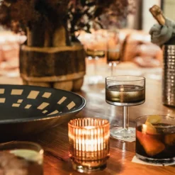 Entertaining|Zuma Collection<Kelly Wearstler zuma champagne coupe, set of 4 STAINEDAMBER