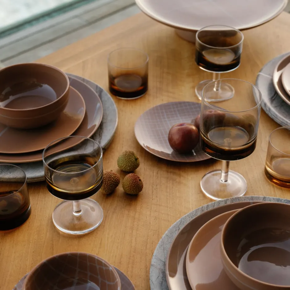 Entertaining|Zuma Collection<Kelly Wearstler zuma champagne coupe, set of 4 STAINEDAMBER