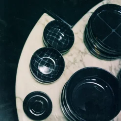 Zuma Collection|Drinkware<Kelly Wearstler zuma coffee cup & saucer, set of 4 PACIFIC