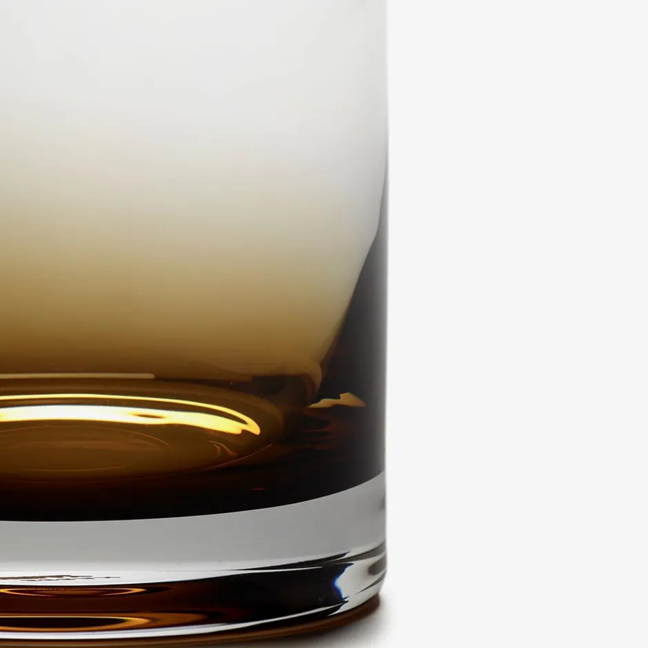 Zuma Collection|Drinkware<Kelly Wearstler zuma whiskey glass, set of 4 STAINEDAMBER